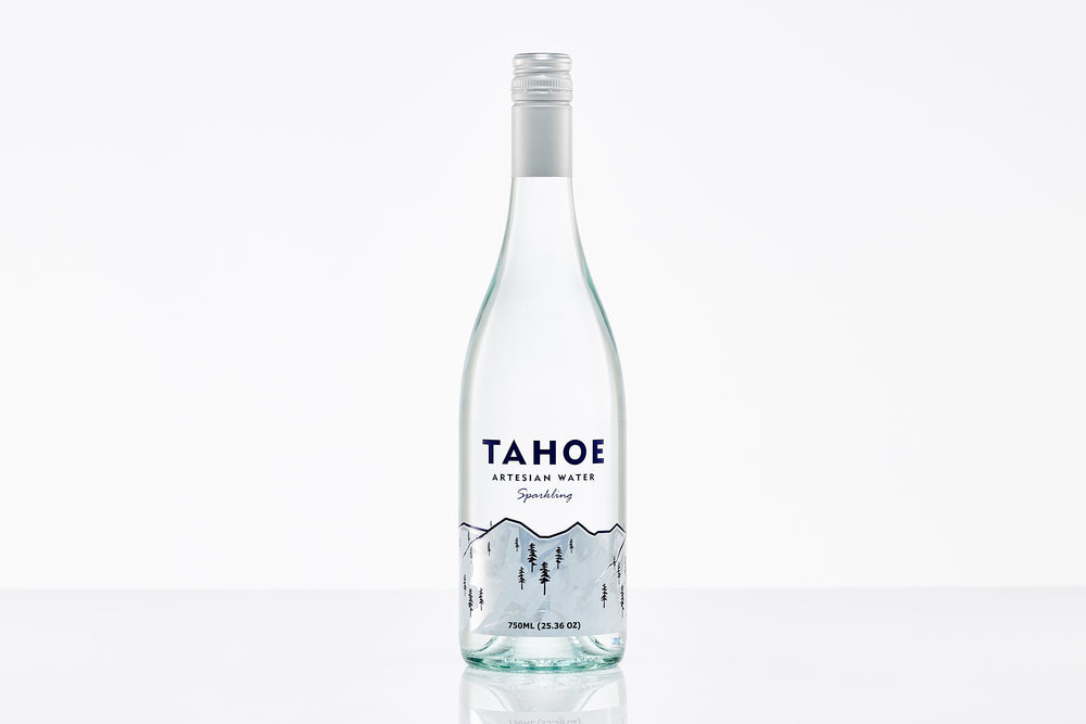 Tahoe Artesian Water, Sparkling, 750 ml Glass Bottle, 12 Count Case