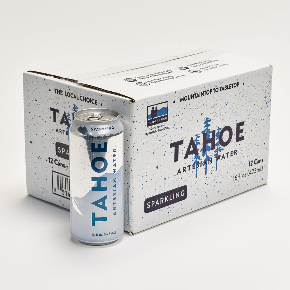 Tahoe Artesian Water, Sparkling, 16 oz Aluminum Can, 12 Pack