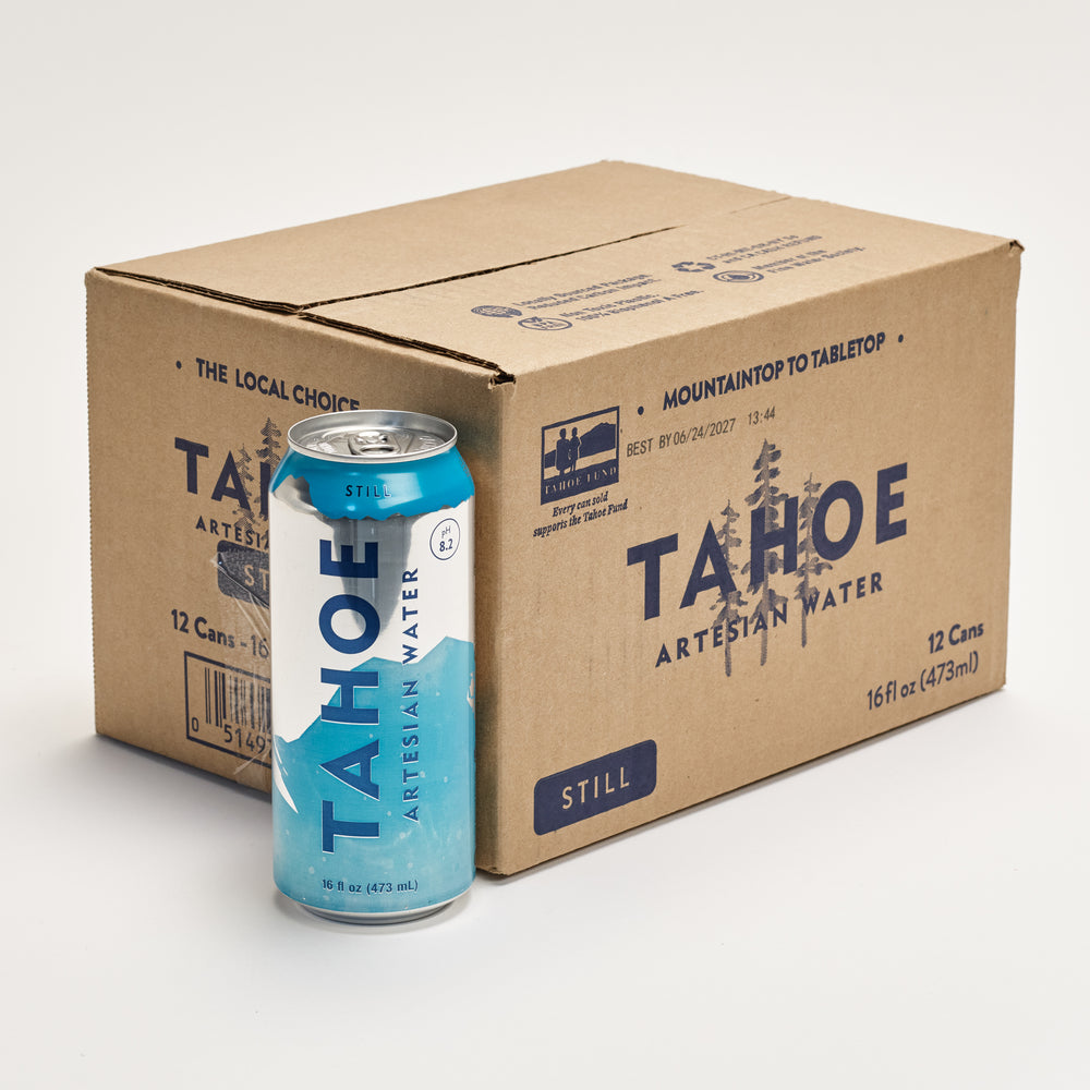 Tahoe Artesian Water, Still, 16 oz Aluminum Can, 12 Pack