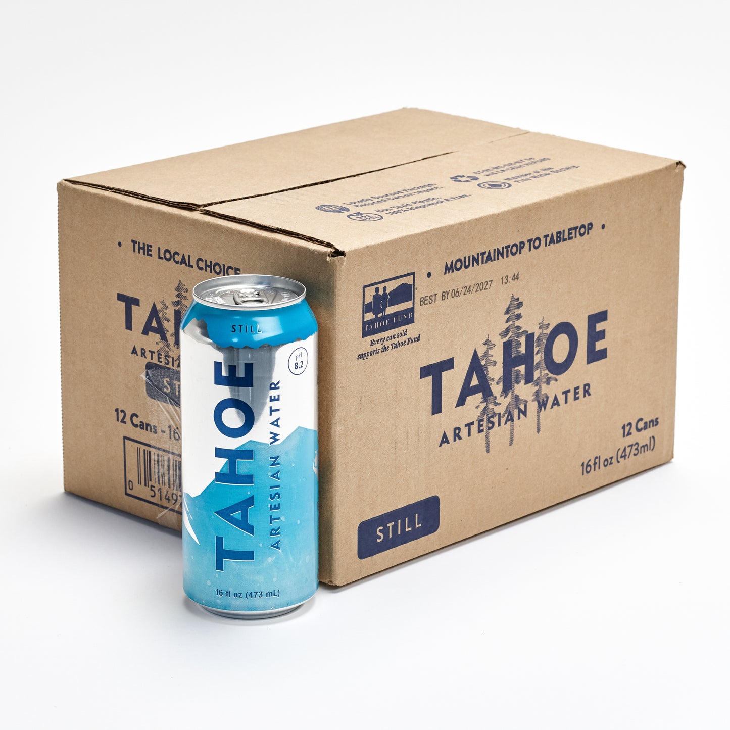 
                  
                    Tahoe Artesian Water, Sparkling & Still, 16 oz Aluminum Can, 24 Pack
                  
                